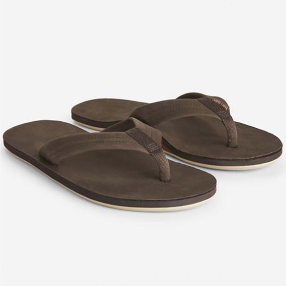 hari mari Other - NWOT! hari mari Men’s Fields Brown Leather Flip Flops Sandals